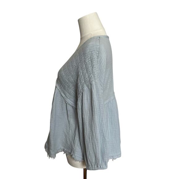 ALTAR’D STATE | Womens Boho Dusty Blue Summer Cotton Beachy Cottagecore | Small - Picture 3 of 7
